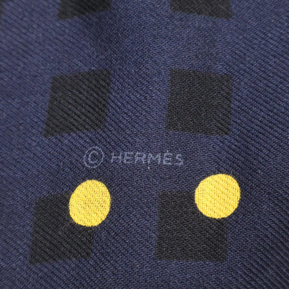 HERMES Yellow Silk Scarf - Picture 4 of 6